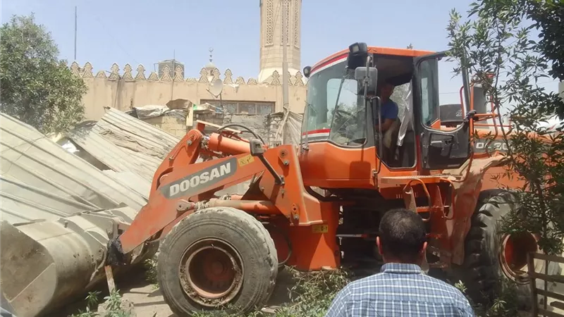 الجيزه تنفذ ٣٥ إزالة لتعديات علي أراضي أملاك الدولة ولاية الري