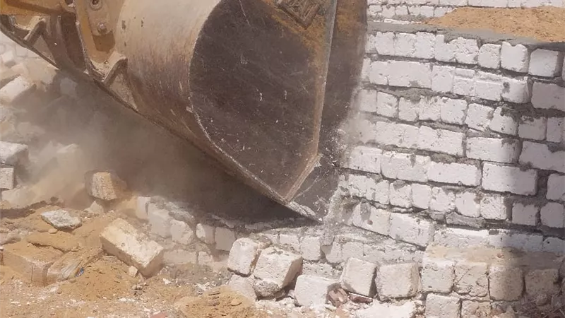 أزالة 49 حالة تعد ببنى سويف