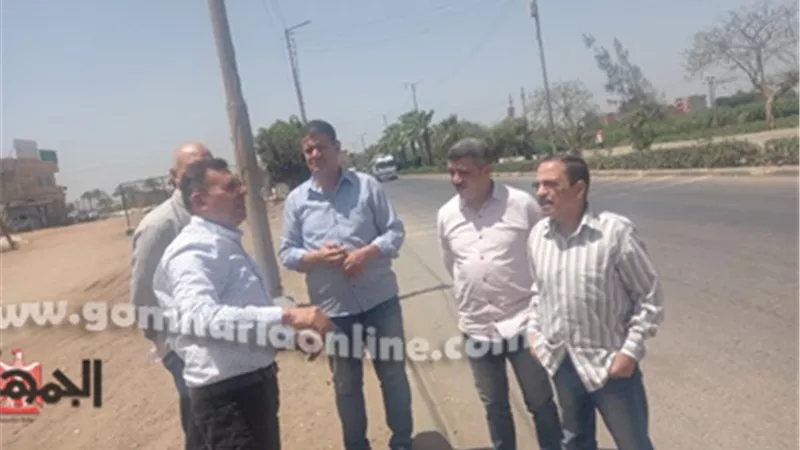 تعديلات مرورية علي طريق جيهان السادات في قويسنا المنوفية