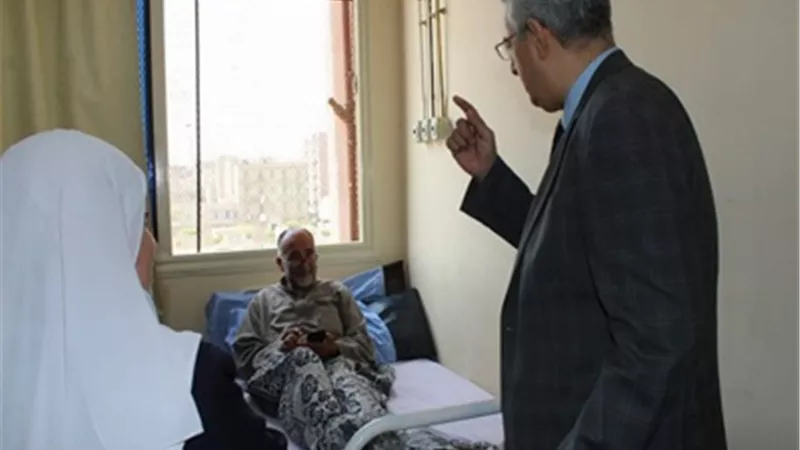 مستشفيات جامعة بني سويف تستقبل٧ من المرضي الفلسطنيين