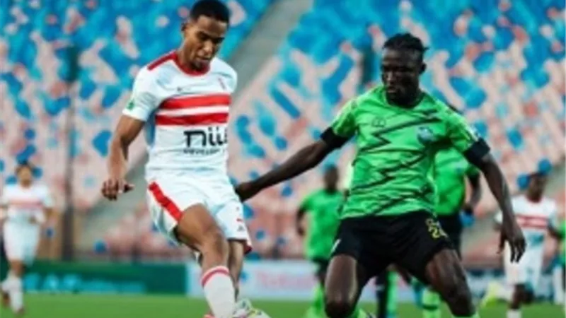 الزمالك ضد دريمز: الحارس يتصدي لكرة الجزيري الخطيرة