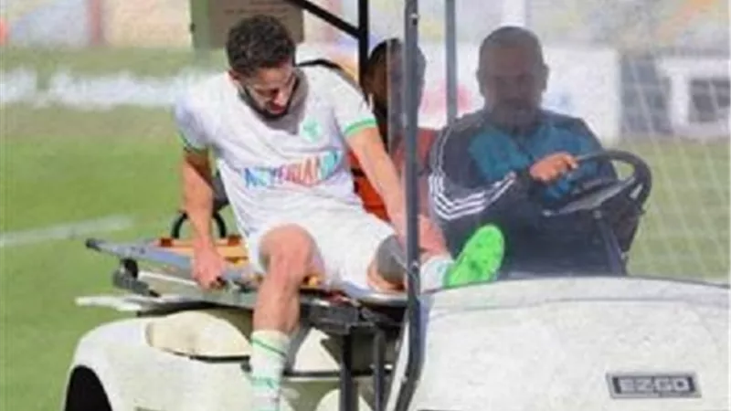 المصري يعلن إصابة محمد الشامي بجزع فى رباط الركبة