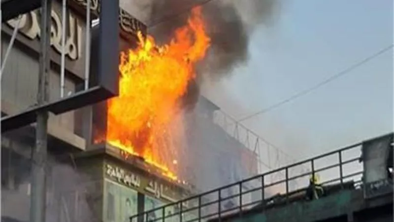 اندلاع حريق داخل مصنع بلاستيك فى مدينة بدر