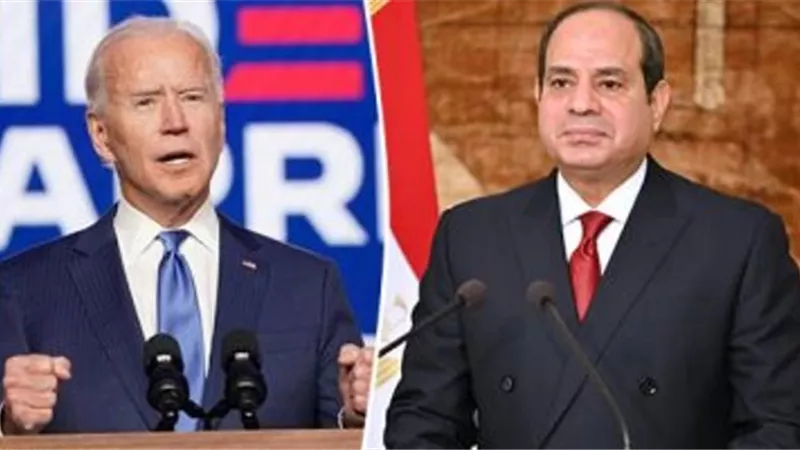 الرئيس السيسي ونظيره الأمريكي يؤكدان على ضرورة العمل على منع توسع دائرة الصراع