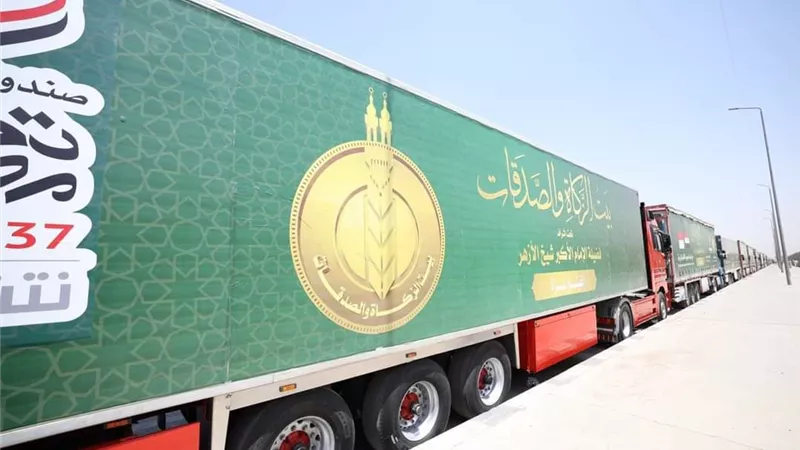 انطلاق القافلة «السَّابعة» لبيت الزكاة والصدقات لإغاثة غزة