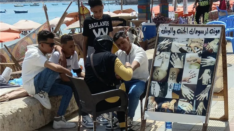 تاتو شمس وقمر موضه شم النسيم