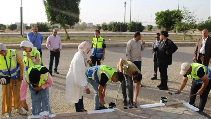 مستقبل وطن مدينة بدر يقود حملة تجميل وزراعة فى الأحياء.. صور
