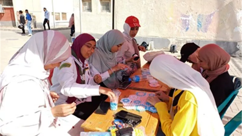 جوالة جامعة عين شمس تنظم ورش تنمية مهارات فنية وكشفية