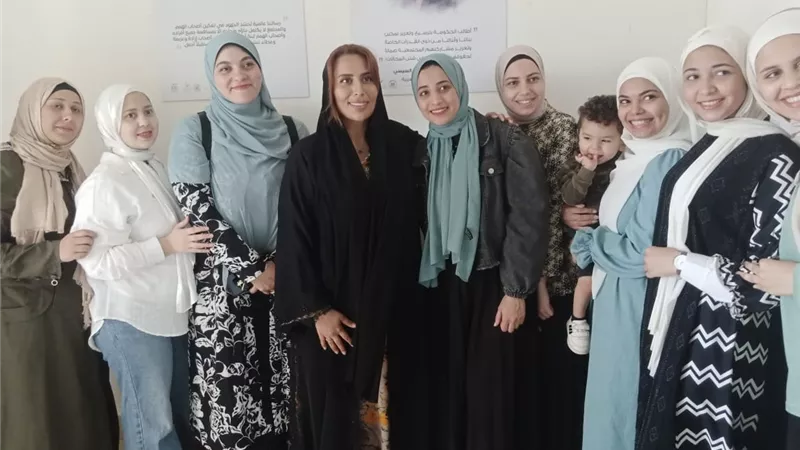 سفيرة دولة الامارات تتفقد مركز تخاطب ذوي الهمم بالعريش