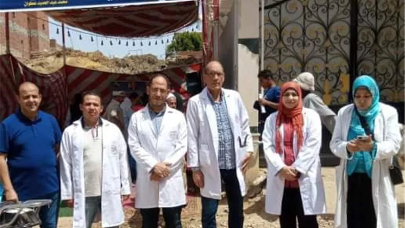 قافلة طبية علاجية بيطرية مجانية بقرية الحجازية
