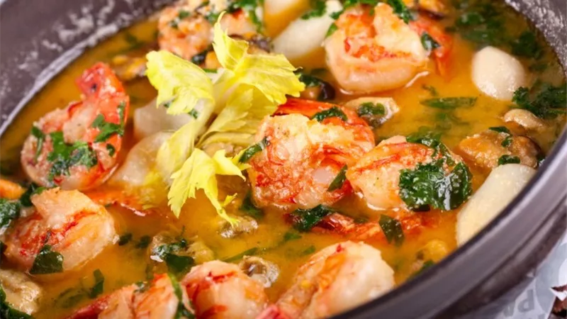 شوربة الجمبري الشهية
