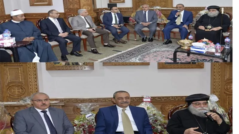 محافظ الإسماعيلية يهنئ الاقباط بعيد القيامة المجيد