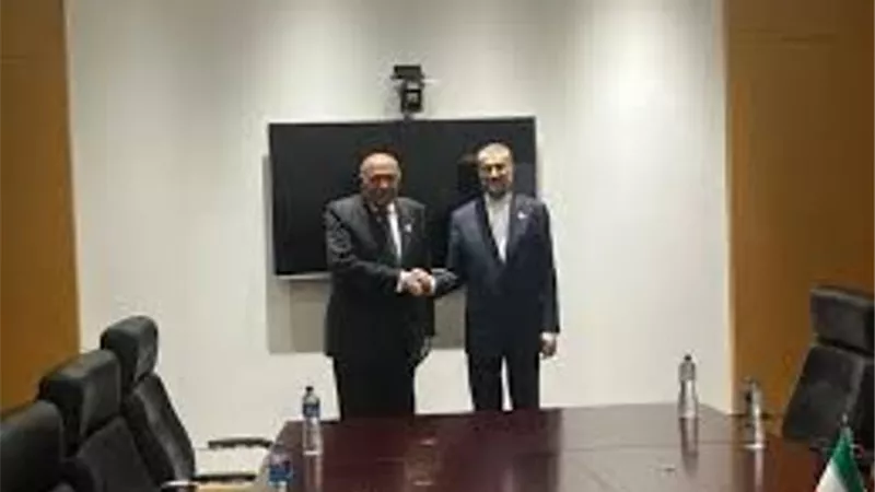 وزير الخارجية ونظيره الإيراني يبحثان سبل وقف الحرب على غزة