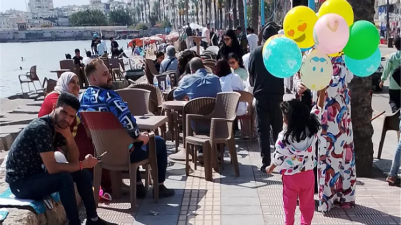 اجواء كرنفاليه بالاسكندريه للاحتفال بشم النسيم