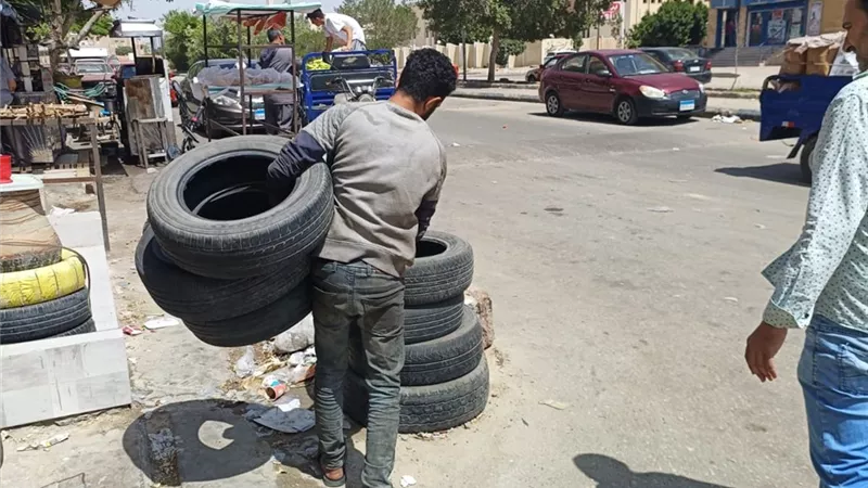 حملةعلى محلات الكاوتش لمنع حرائق اللمبي في شم النسيم بالإسماعيلية