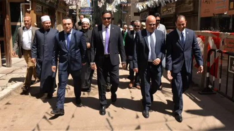 محافظ الدقهلية يقدمون التهنئة للأخوة الأقباط بمناسبة عيد القيامة
