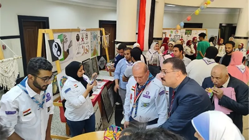 جامعة كفر الشيخ تنظم المسابقة الكشفية الفنية لجوالي الجامعة