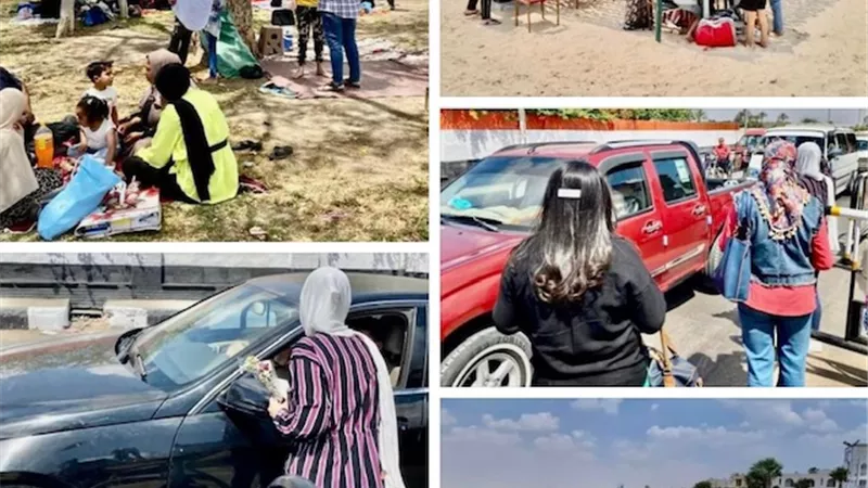 شواطئ وحدائق الاسماعيلية استقبلت زوار المدينة استقبلوهم بالورود