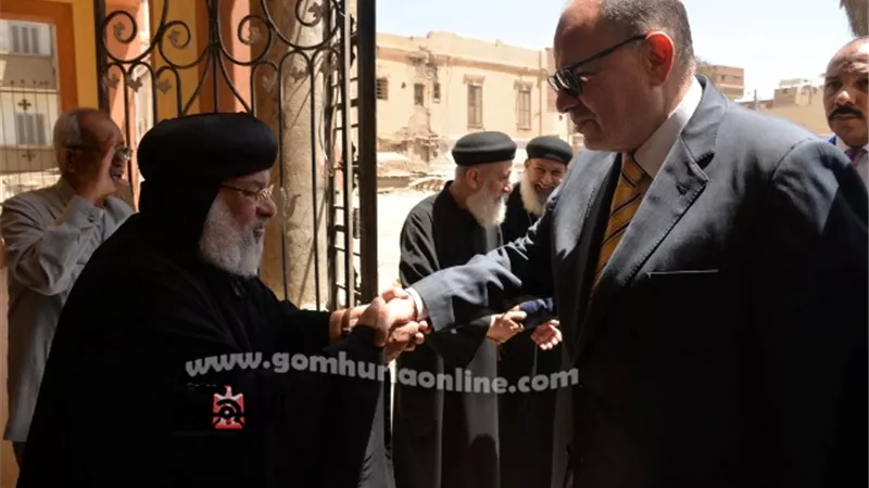 محافظ أسيوط يزور مطرانيتى ديروط والقوصية للاقباط الارثوذكس