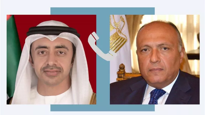 وزير الخارجية يتلقى اتصالاً من نظيره الإماراتي لبحث التحركات الإسرائيلية برفح الفلسطينية