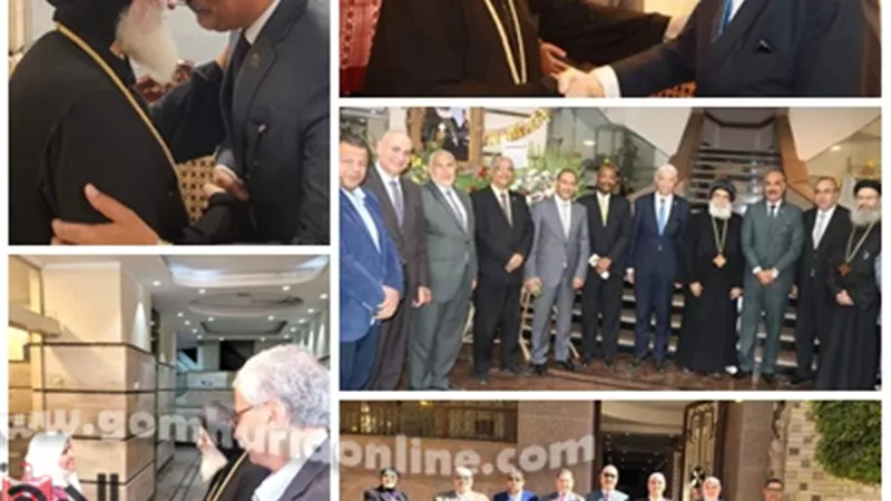 قيادات التعليم العام و الجامعي بالمنوفية يهنئون الأنبا بنيامين