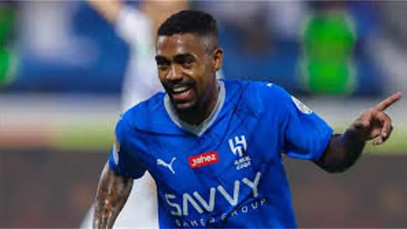 مالكوم يسجل للهلال السعودي فى الوقت القاتل