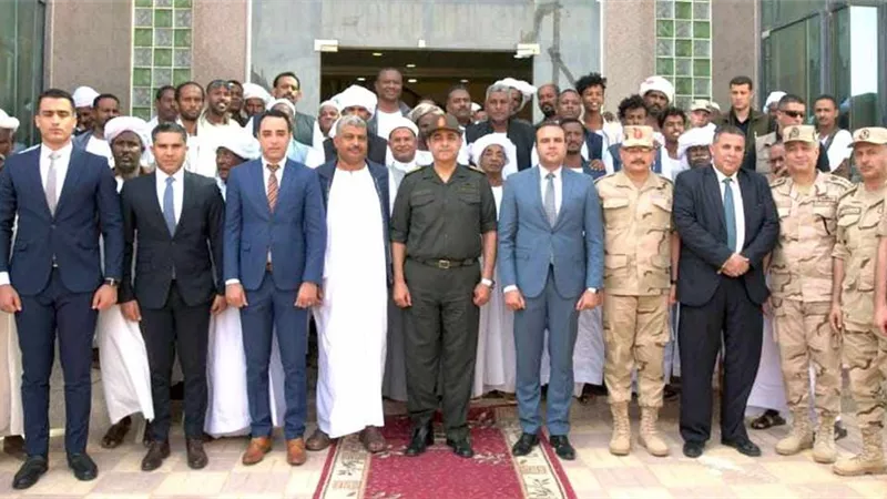 شيوخ حلايب وشلاتين يشيدون بجهود الدولة لتوفير الحياة الكريمة