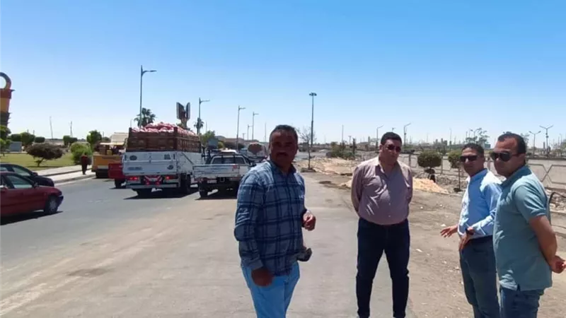 رئيس جهاز العبور يتفقد البدء في اعمال التوسعة لمخرج المدينة