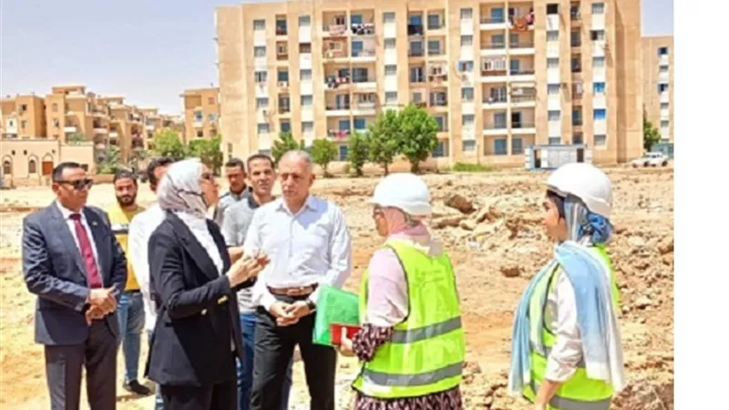 نائب محافظ الوادى الجديد تتفقد انشاءات فرع المصرية اليابانية