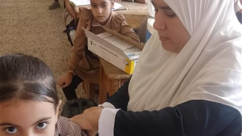 تطعيم 644 ألف طالب بالمدارس ضد الالتهاب السحائى بالدقهلية