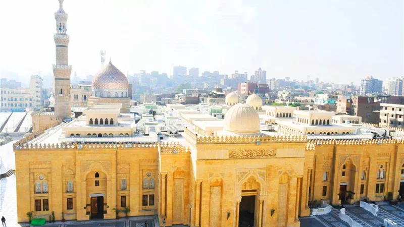 تميم المراغي يؤم المصلين بمسجد السيدة زينب في صلاة العشاء