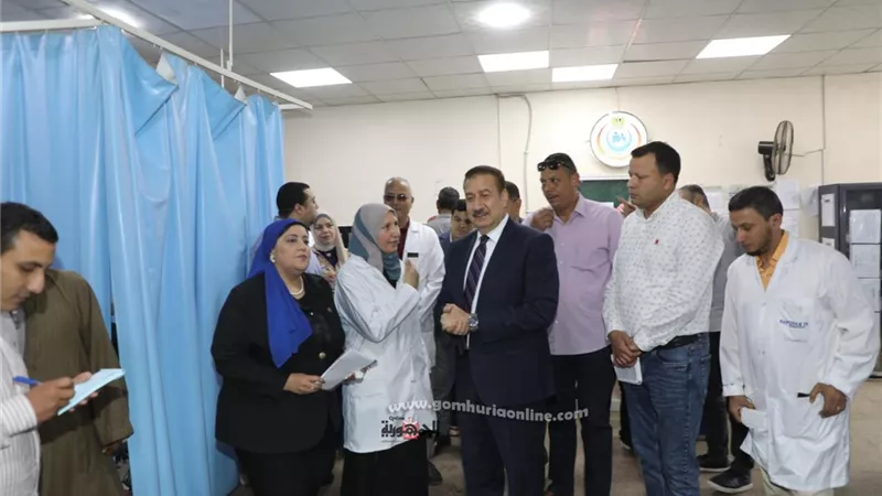 محافظ المنوفية خلالزيارته