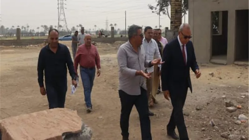 محافظ القليوبية يتفقد أعمال تطوير مداخل مدينة بنها..صور