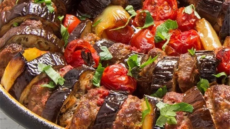 طريقة عمل كباب الباذنجان