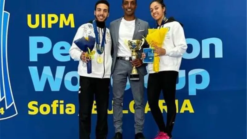 منتخب مصر للخماسى الحديث يتوج بذهبية كاس العالم للتتابع