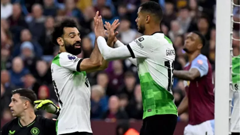 هل لعب اليوم؟ .. جماهير ليفربول تعلق علي أداء صلاح ضد أستون فيلا