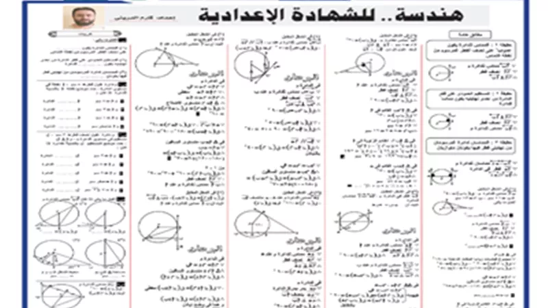 مراجعة نهائية..روشتة التفوق في الهندسة للشهادة الإعدادية 2024