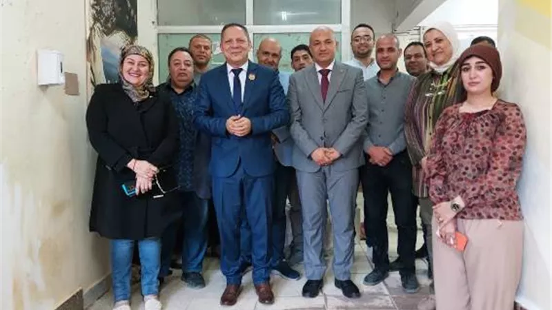 رئيس جامعة يلتقي بأعضاء هيئة التدريس التربية النوعية