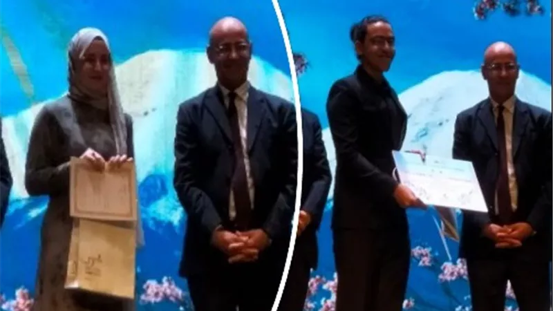رئيس جامعة بنها يهنىء الفائزين في مسابقة الخطابة باللغة اليابانية