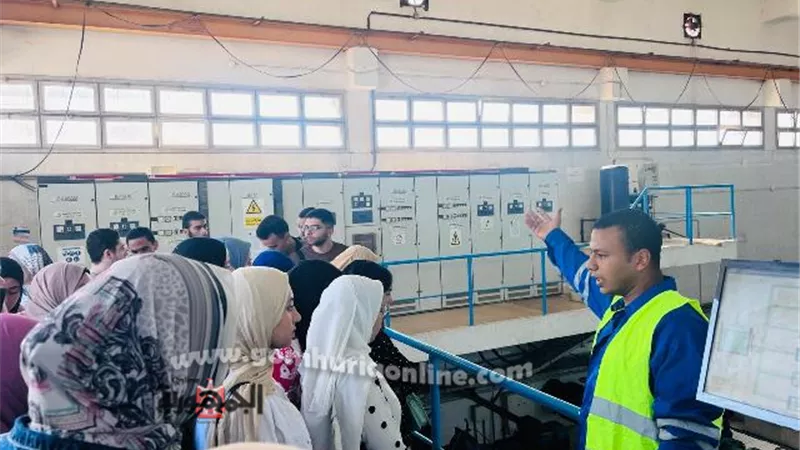 محطة مياه شبين الكوم البحارى تستقبل طلاب كلية الطب جامعة المنوفية