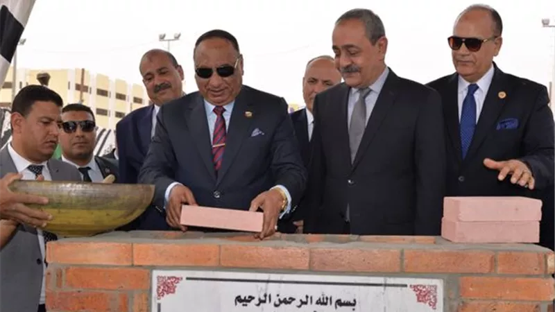 رئيس قضايا الدولة يضع حجر أساس مقر الهيئة بالإسماعيلية