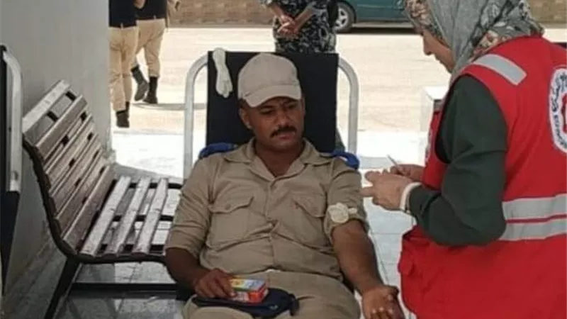 شارك فيها رجال الشرطة.. حملة للتبرع بالدم بمديرية أمن المنوفية