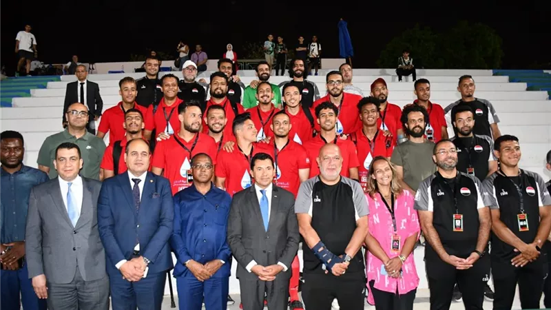 وزير الرياضة يشهد جانب من فعاليات بطولة كأس أفريقيا لكرة القدم الساق الواحدة