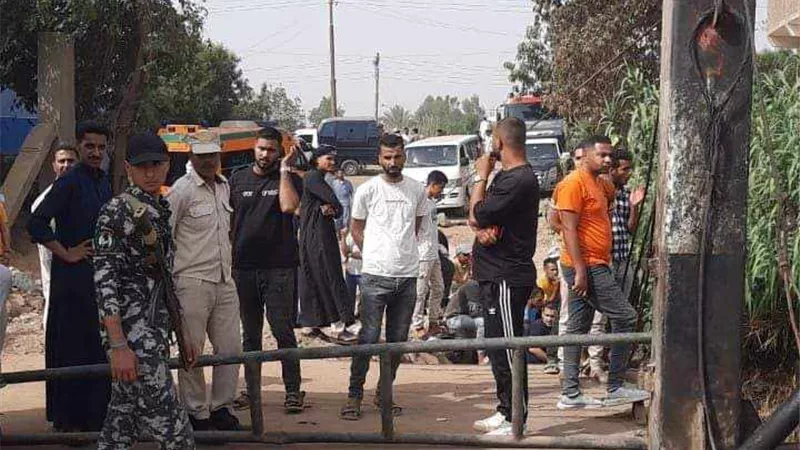أشمون ترتدي ثوب الحداد على ضحايا معدية أبو غالب