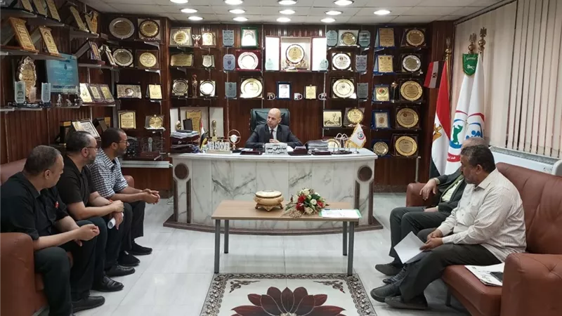 وكيل وزارة الصحة بالشرقية يجتمع بإدارة مستشفى الصدر