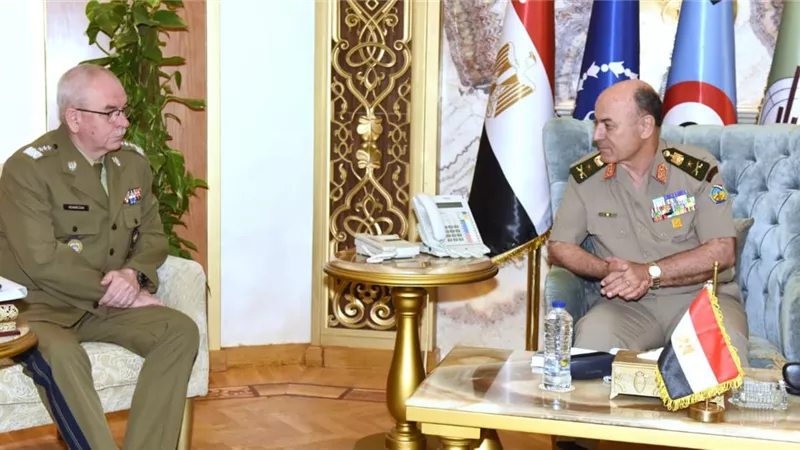 رئيس الأركان يلتقى مدير عام فريق الموظفين العسكريين الدولى لحلف شمال الأطلنطى