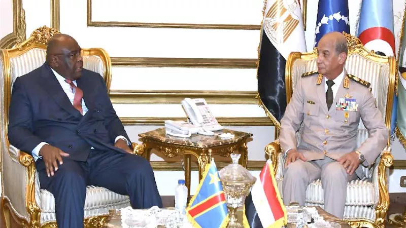 وزيرا دفاع مصر والكونغو الديمقراطية يبحثان آخر المستجدات إقليميًا