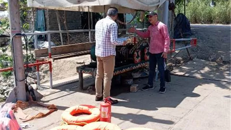 بالصور مراجعة شاملة للمعديات بنيل رشيد والرياحين البحيرى والناصرى