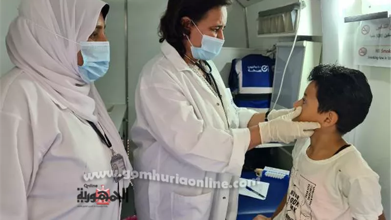 علاج 1050 مواطنا فى قافلة عزب حوش عيسى