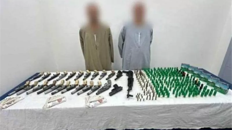 الأمن العام يسقط تجار الاسلحة النارية فى البحيرة